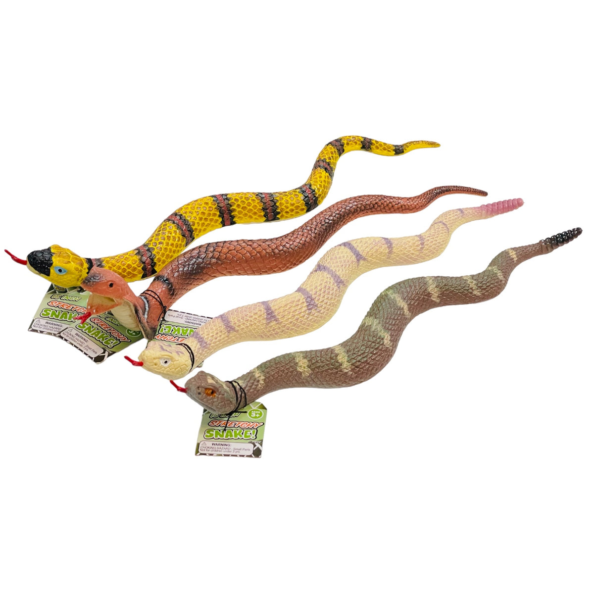 15" Stretch Snake (Single) Monkey Fish Toys