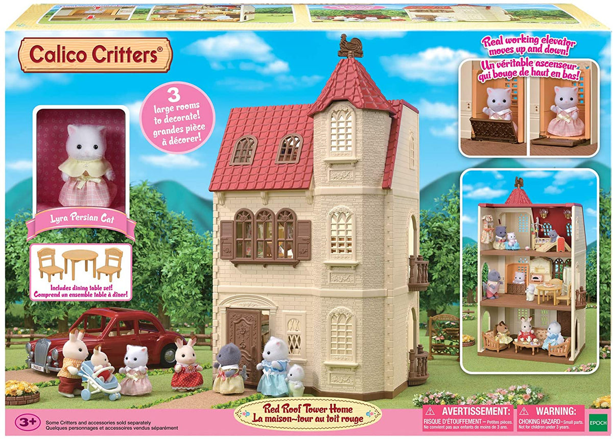 Calico Critters Playful Starter Furniture Set - Toy Dollhouse Furniture and  Accessories Set with Collectible Figure Included