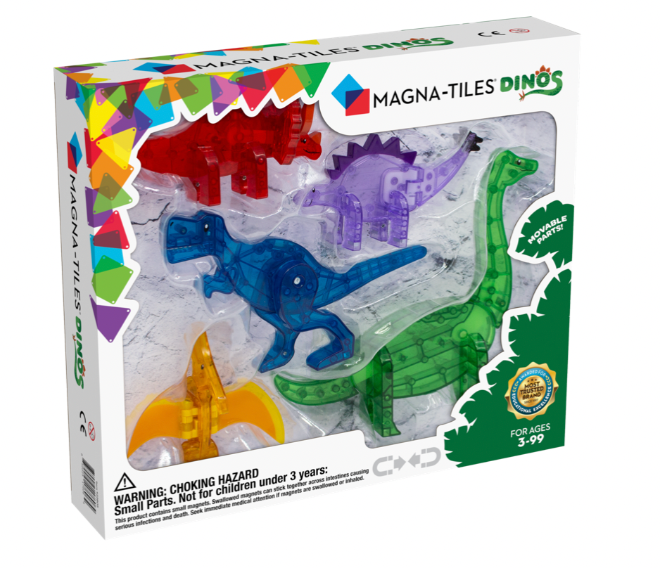 Magna Tiles 5PC Set - Dinos