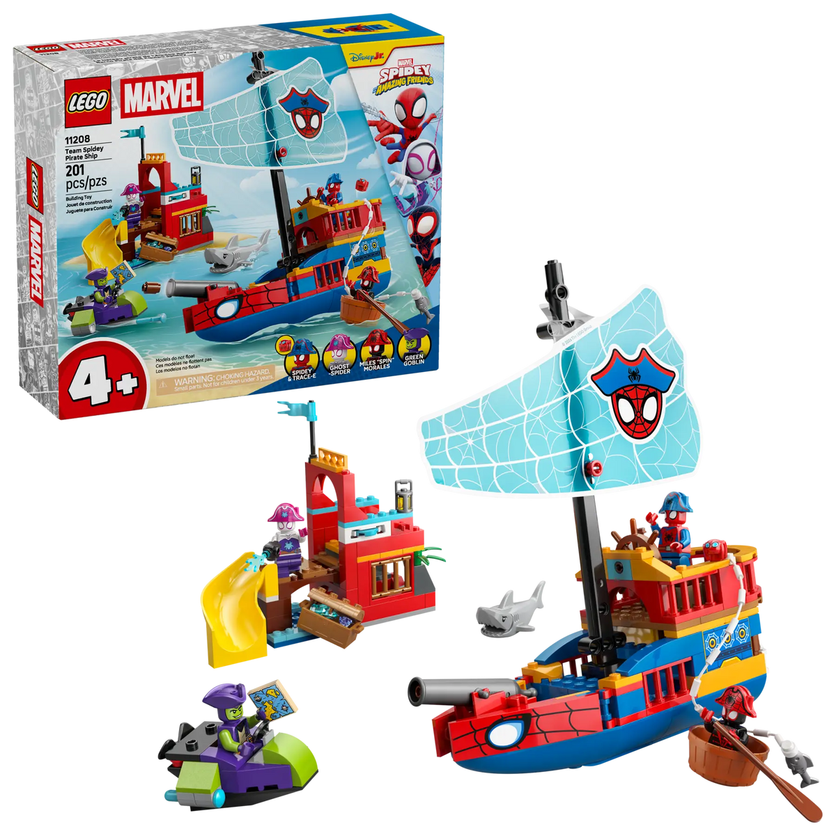 LEGO® Marvel Team Spidey Pirate Ship 11208 – Monkey Fish Toys