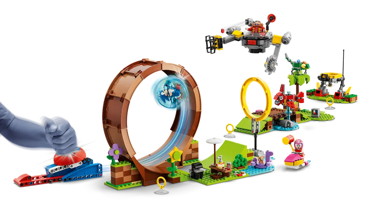 LEGO® 76994 Sonic's Green Hill Zone Loop Challenge – Monkey Fish Toys