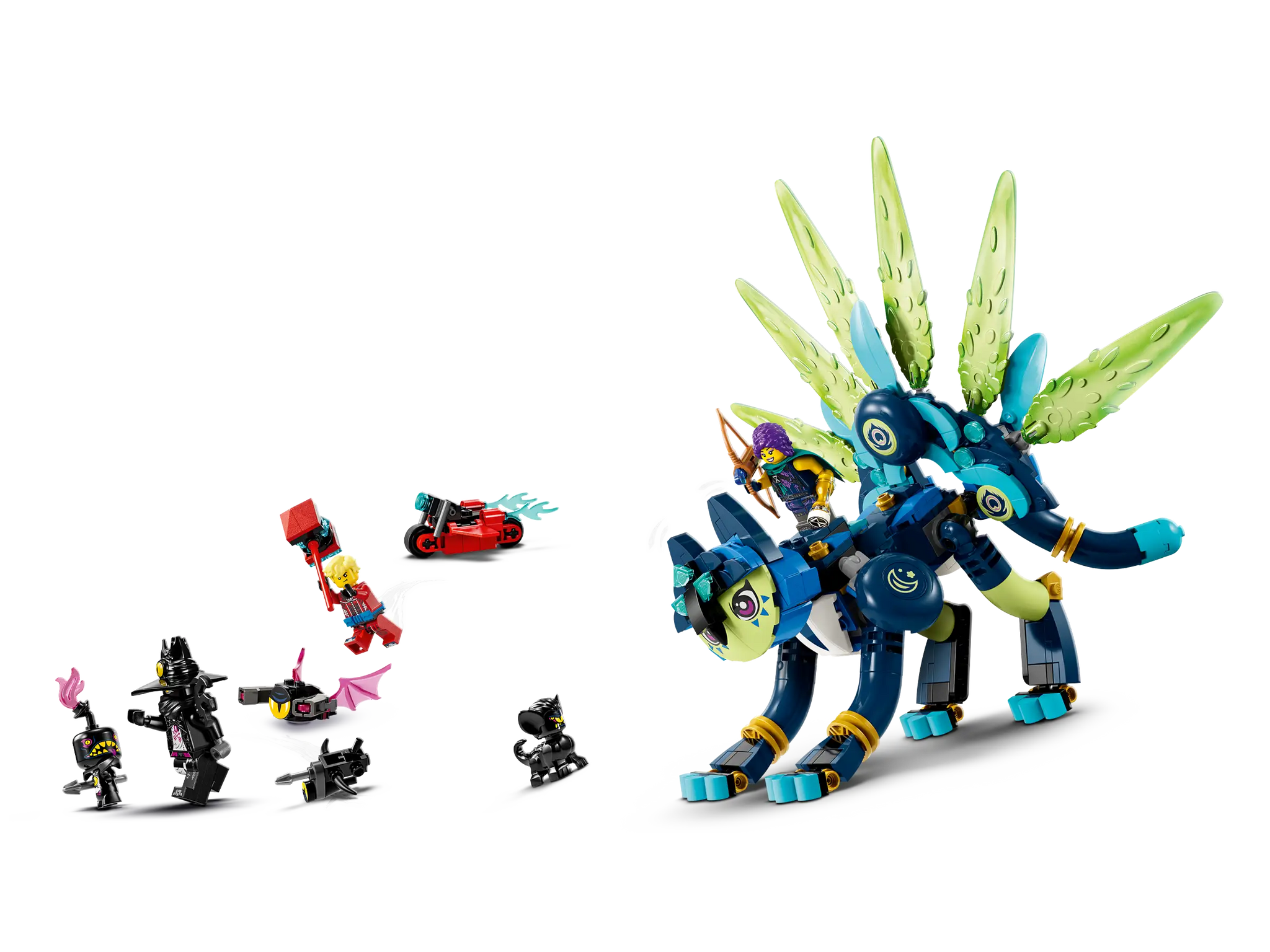 ルフィ×Lions LEGO® 71476 Zoey and Zian the Cat-Owl – Monkey Fish Toys