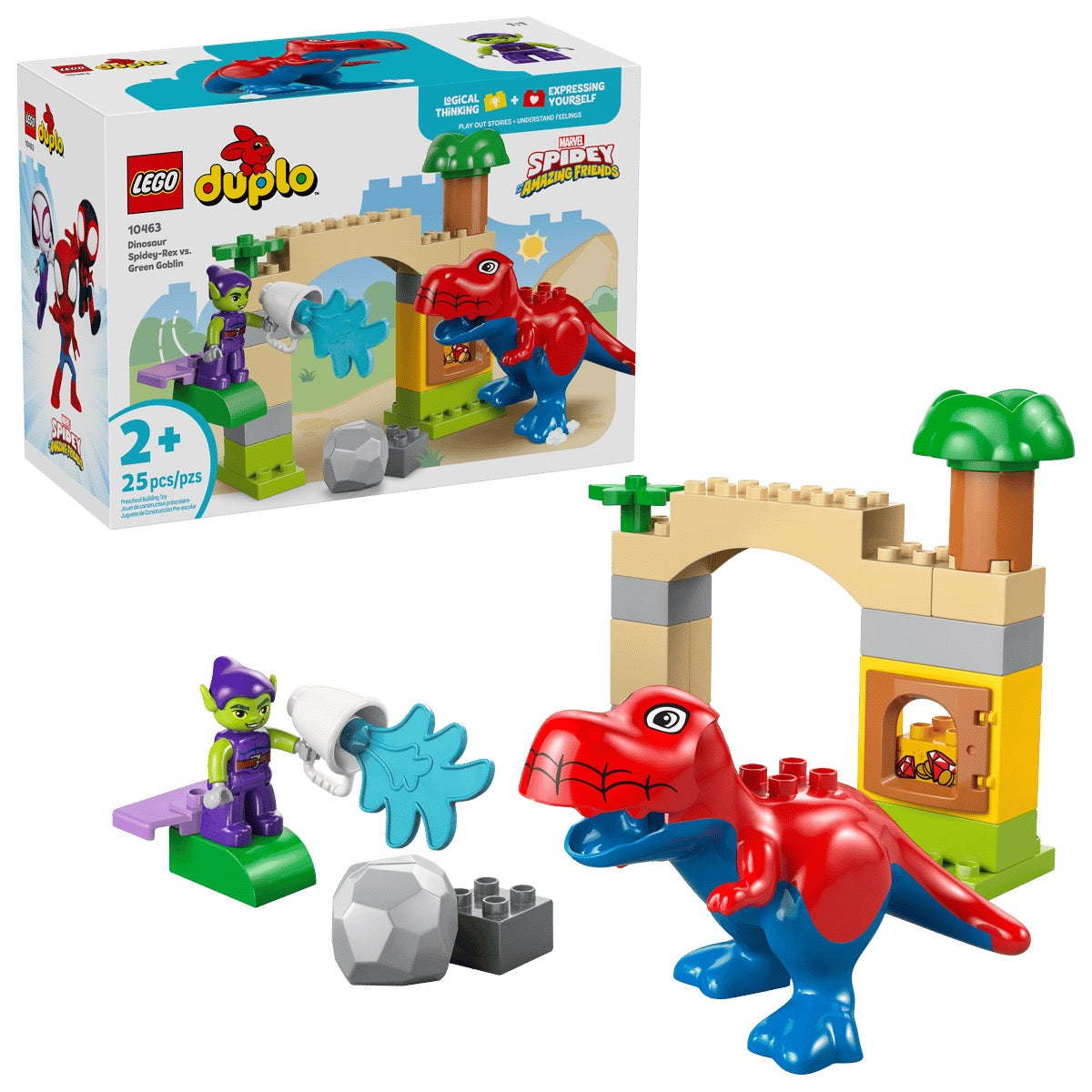 LEGO® DUPLO® Dinosaur Spidey-Rex vs. Green Goblin 10463 – Monkey Fish Toys