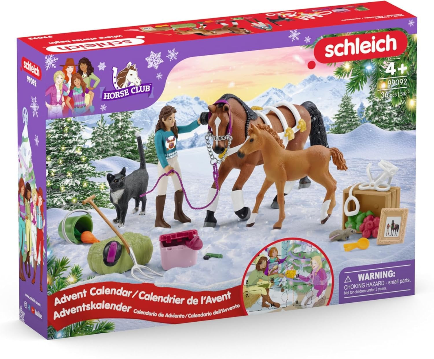 新品未使用　馬schleich HORSE CLUB アドベントカレンダー Schleich Horse Club Advent Calendar – Monkey Fish Toys