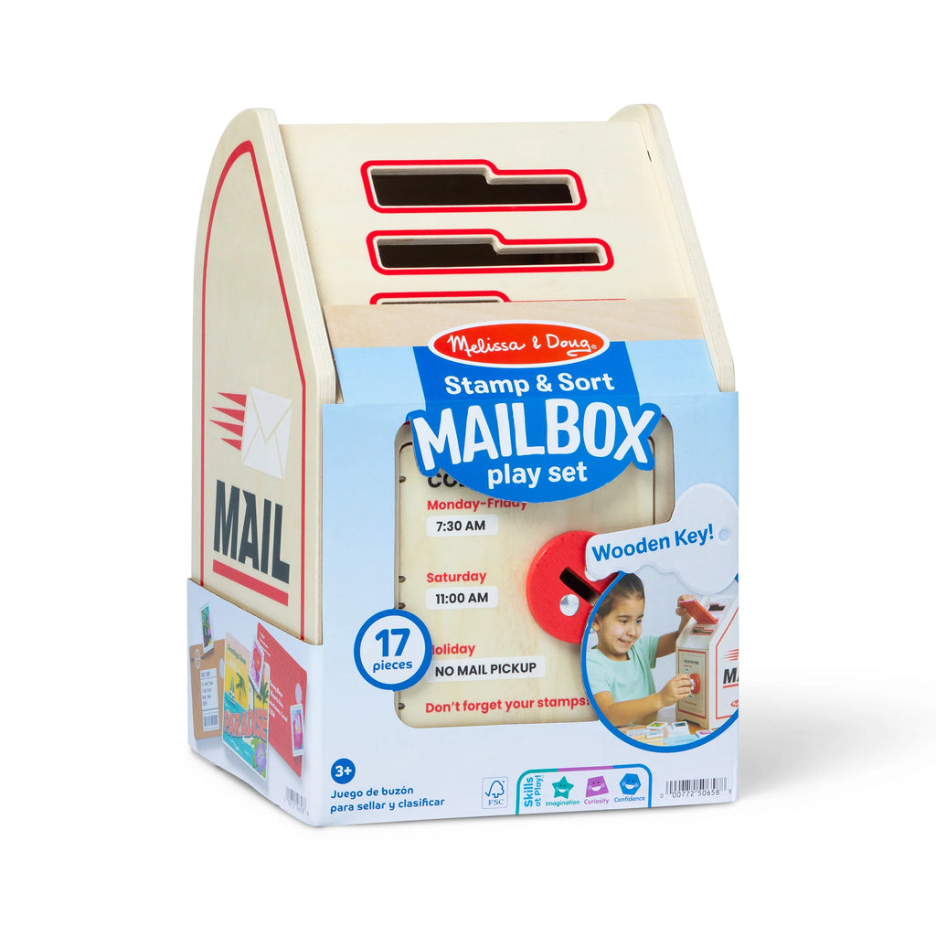 Melissa & Doug 51858 - Stamp & Sort Mailbox Play Set – Monkey Fish