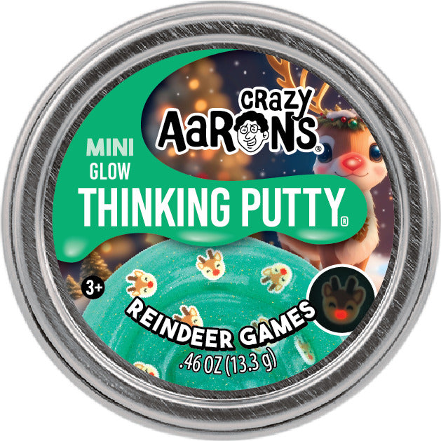 Mini Reindeer Games  - 2" Thinking Putty Tin