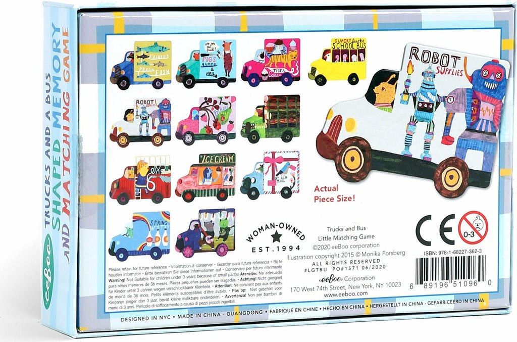 Trucks and a Bus (little memory & matching game)