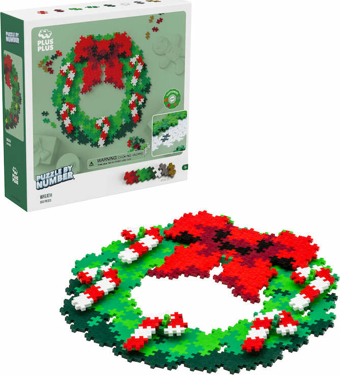 Plus-Plus Puzzle By Number - Wreath