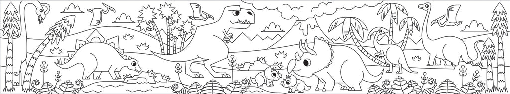 Mighty Dinosaurs Mini Coloring Roll