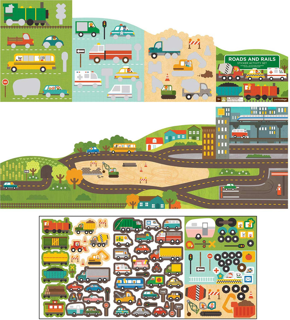 Roads & Rails Sticker Activity Set