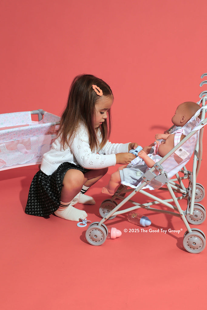 Berenguer Boutique Twin Doll Stroller