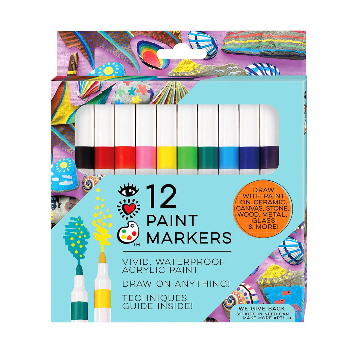 Acrylic Paint Markers - Set of 12 – Monkey Fish Toys
