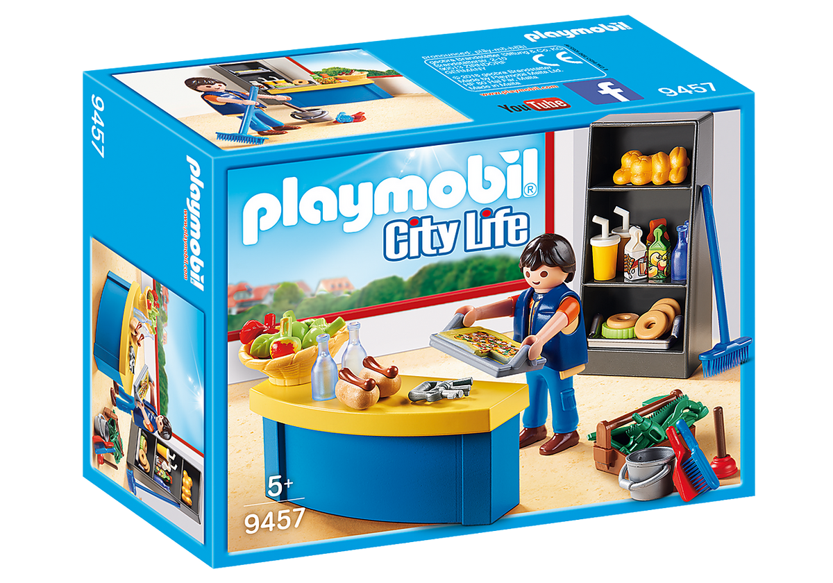 Playmobil City Life School Janitor with Kiosk - 9457