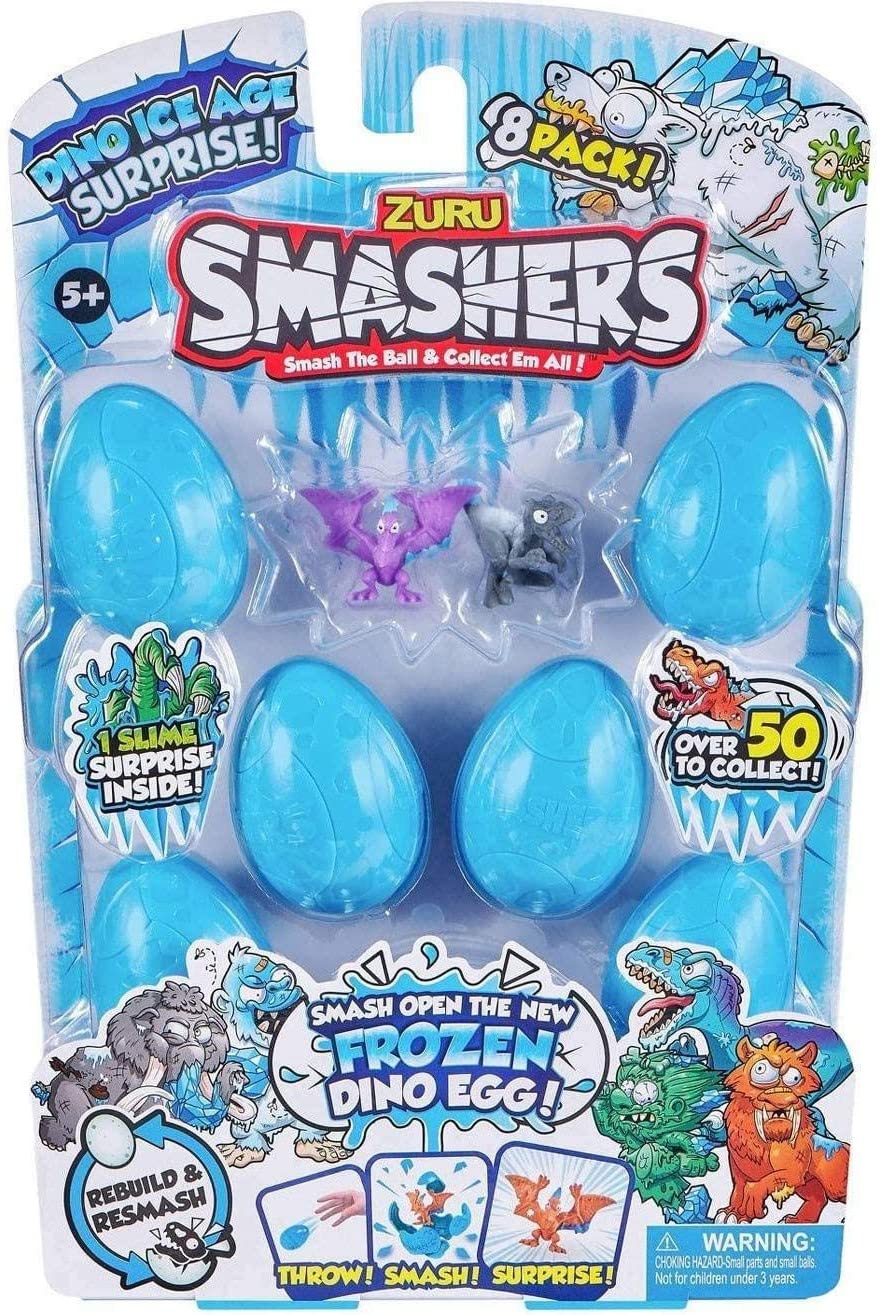 Smashers Collectible Series 4 Dino Ice Age Surprise 8 Pack – Monkey Fish  Toys