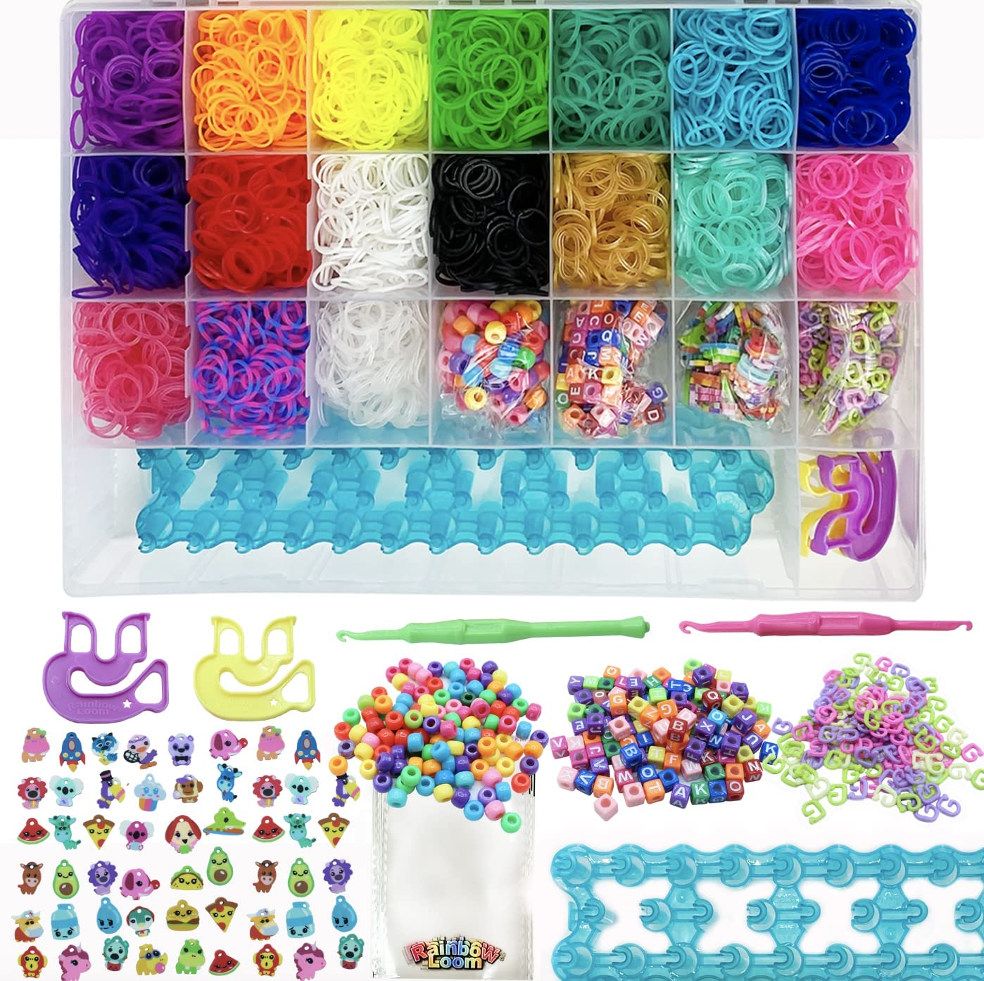 Rainbow Loom Mega Combo Set Loomi Pals Sticker Pendants Bracelet Making Kit  review｜TikTok Search