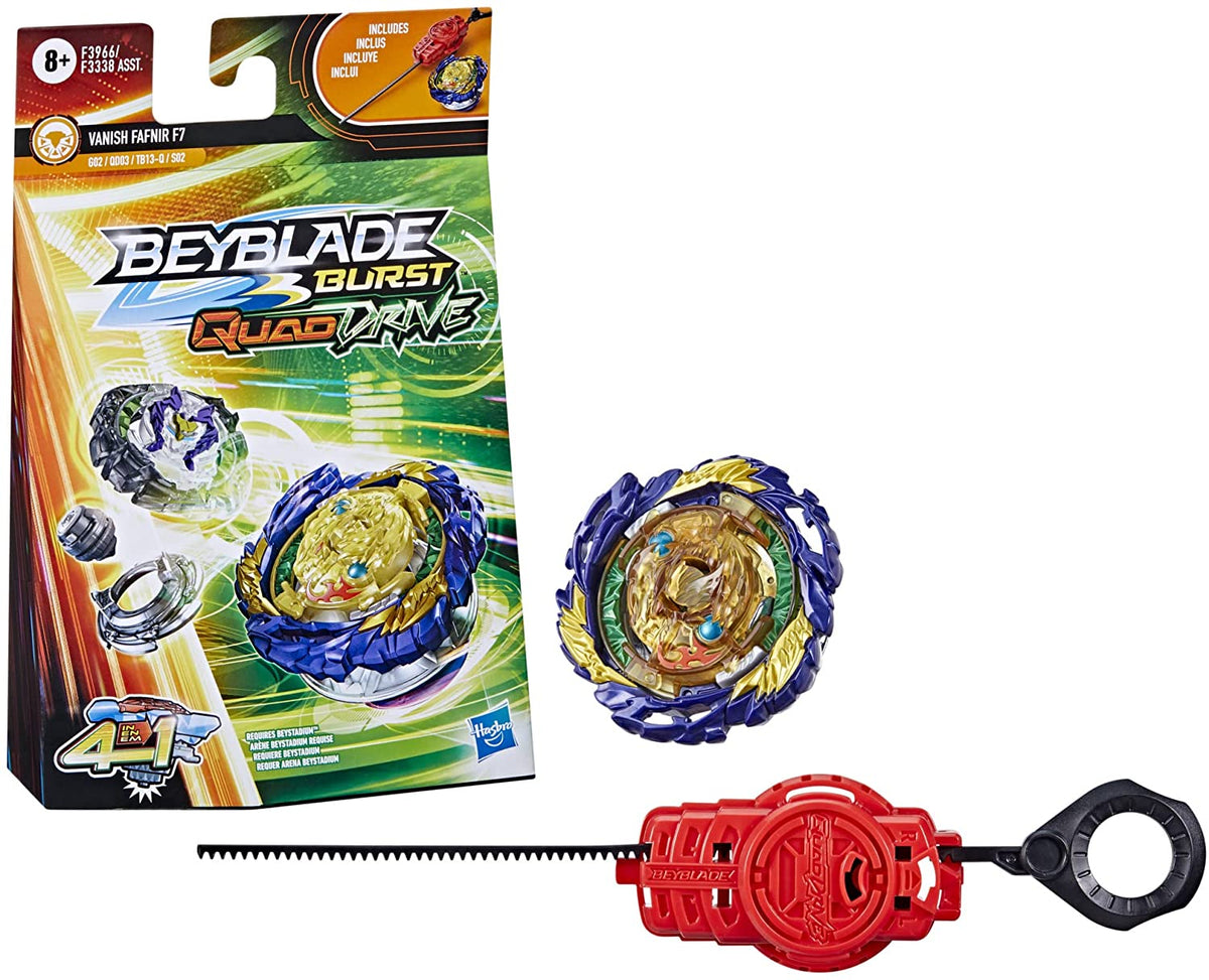 BEYBLADE Burst QuadDrive Vanish Fafnir F7 Starter Pack – Monkey Fish Toys