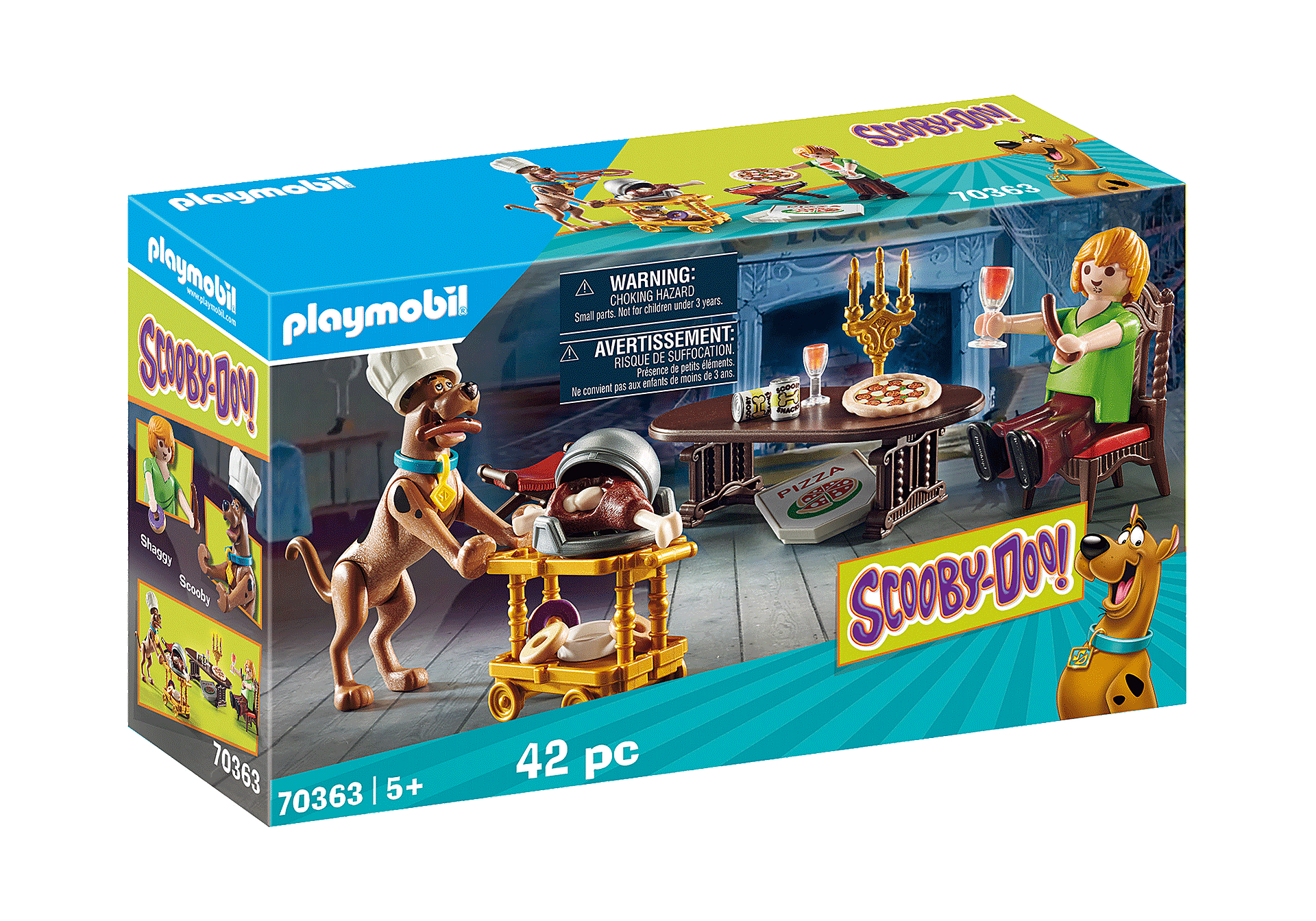 Playmobil 70363 SCOOBY-DOO! Dinner with Shaggy – Monkey Fish Toys