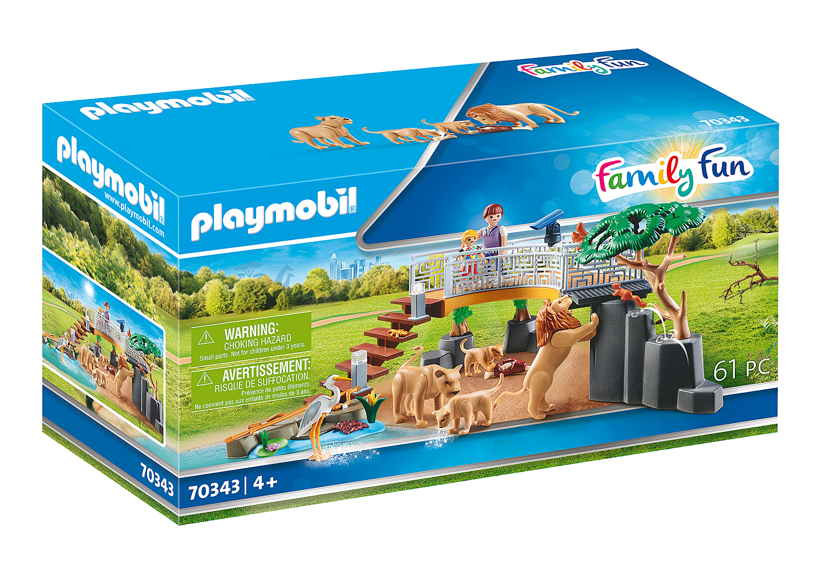 Playmobil 70343 Outdoor Lion Enclosure – Monkey Fish Toys