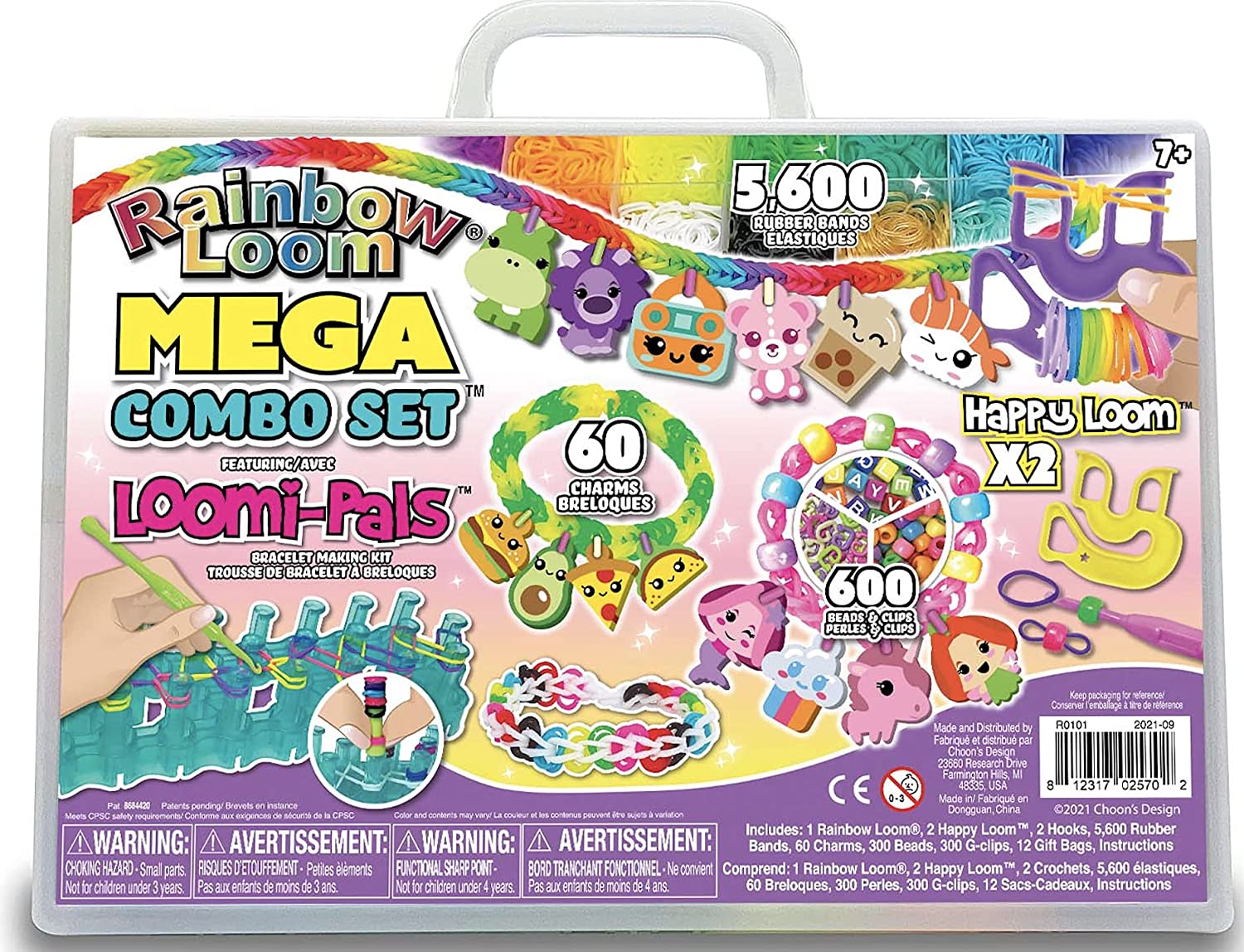 Rainbow Loom® Mega Combo Set™ Loomi-Pals™ & Sticker Pendants Bracelet  Making Kit 