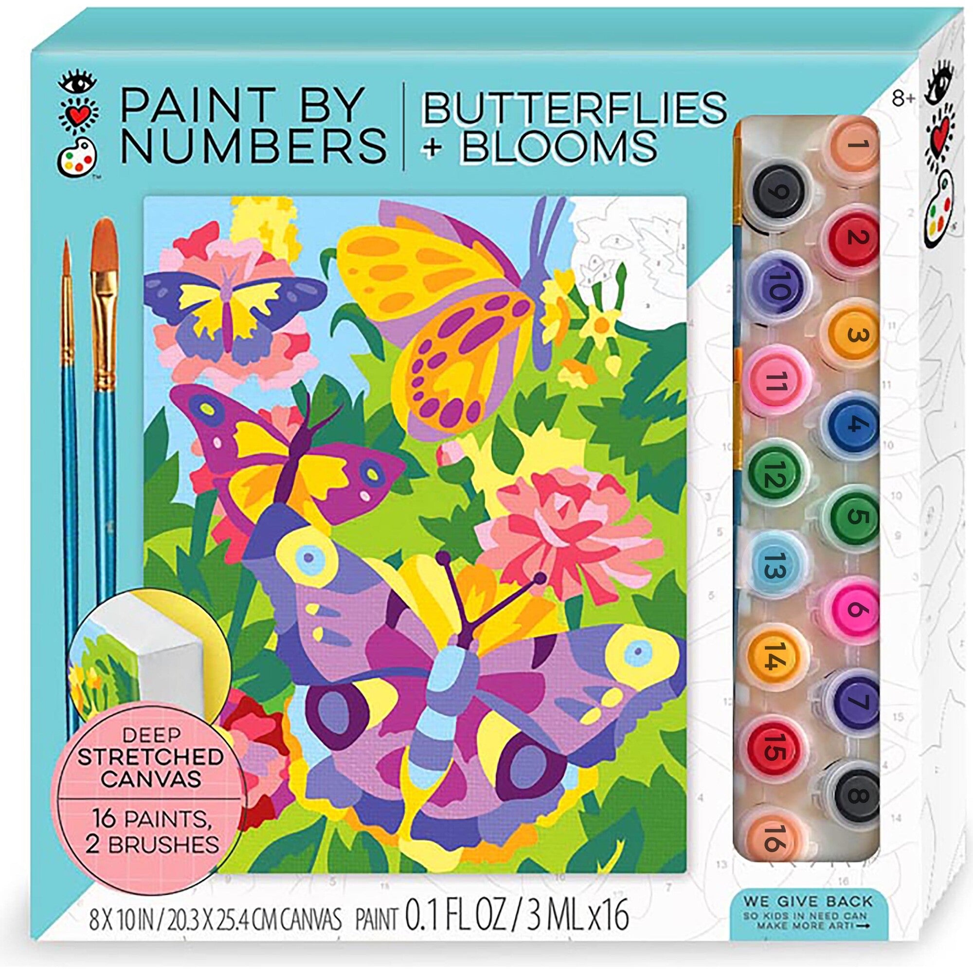  Bright Stripes iHeartArt Paint by Numbers for Kids